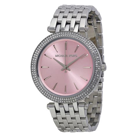 pink michael kors watches|women pink mk watch.